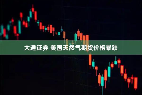 大通证券 美国天然气期货价格暴跌